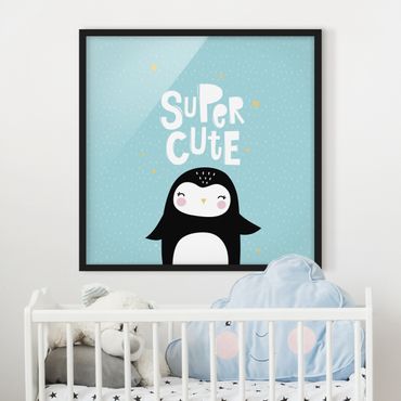 Poster encadré - Super Cute Penguin