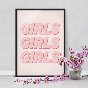 Poster encadré - Girls Girls Girls