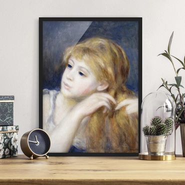 Poster encadré - Auguste Renoir - Head of a Young Woman