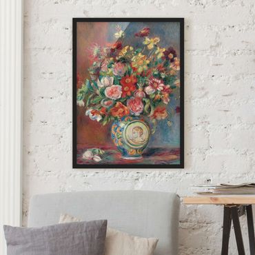 Poster encadré - Auguste Renoir - Flower vase