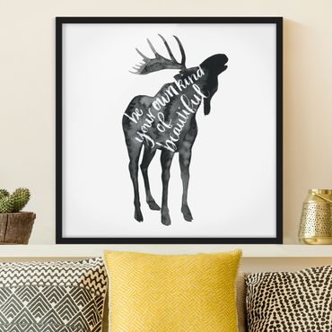 Poster encadré - Animals With Wisdom - Elk
