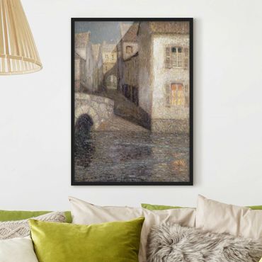Poster encadré - Henri Le Sidaner - The House by the River, Chartres