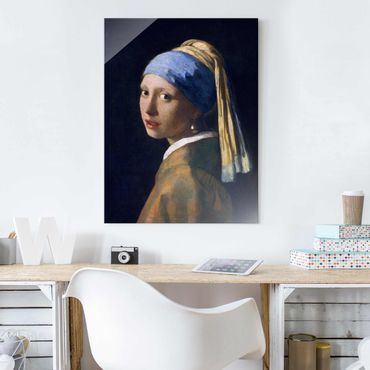 Tableau en verre - Jan Vermeer Van Delft - Girl With A Pearl Earring