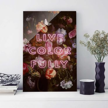 Tableau en verre - Live Colour Fully