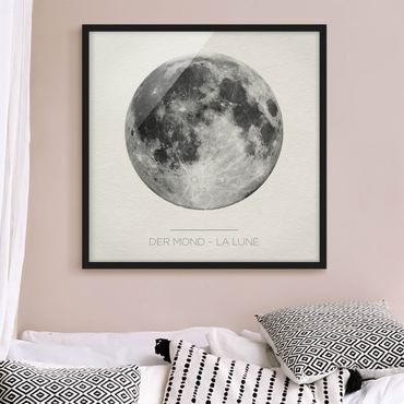 Poster encadré - The Moon - La Lune
