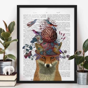 Poster encadré - Fowler - Fox With Artichoke