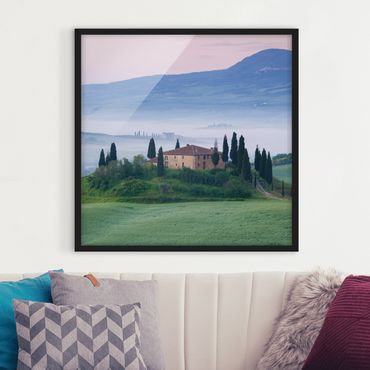 Poster encadré - Sunrise In Tuscany