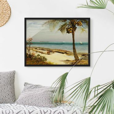 Poster encadré - Albert Bierstadt - Tropical Coast