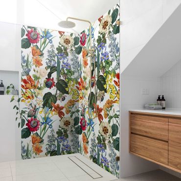 Revêtement mural de douche - Colourful Magnificent Flowers