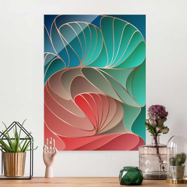 Glass print - Colourful Art Deco