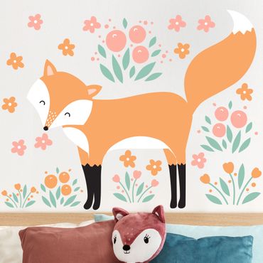 Sticker mural - Forest Friends with Fox