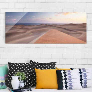 Tableau en verre - View Of Dunes