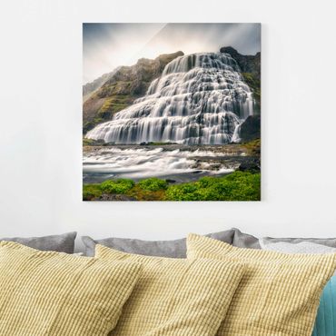Tableau en verre - Dynjandi Waterfall