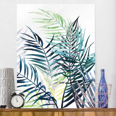 Tableau en verre - Exotic Foliage - Palme