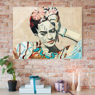 Tableau en verre - Frida Kahlo - Collage No.1