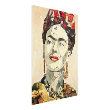 Tableau en verre - Frida Kahlo - Collage No.2