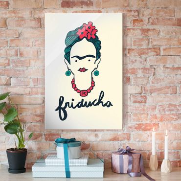 Tableau en verre - Frida Kahlo - Friducha