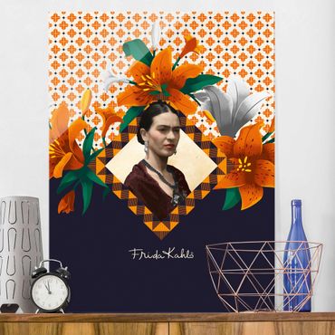 Tableau en verre - Frida Kahlo - Lilies