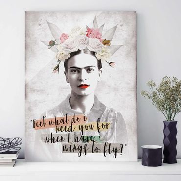 Tableau en verre - Frida Kahlo - Quote