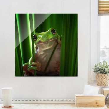 Tableau en verre - Merry Frog