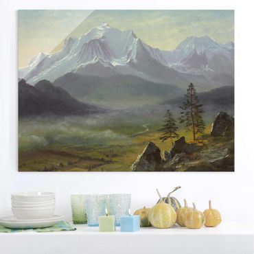 Tableau en verre - Albert Bierstadt - Mont Blanc
