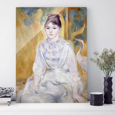 Tableau en verre - Auguste Renoir - Young girl with a swan