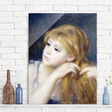 Tableau en verre - Auguste Renoir - Head of a Young Woman
