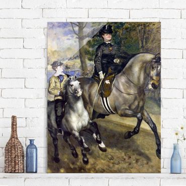 Tableau en verre - Auguste Renoir - Riding in the Bois de Boulogne