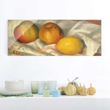 Tableau en verre - Auguste Renoir - Two Apples And A Lemon