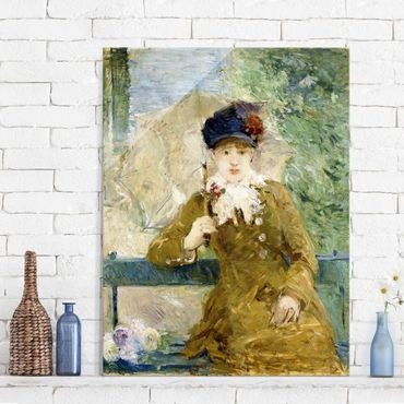 Tableau en verre - Berthe Morisot - Lady with Parasol
