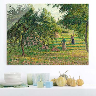 Tableau en verre - Camille Pissarro - Apple Trees And Tedders, Eragny