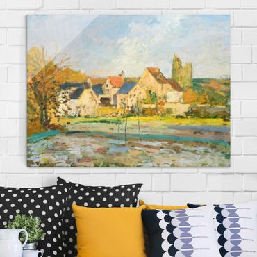 Tableau en verre - Camille Pissarro - Landscape Near Pontoise