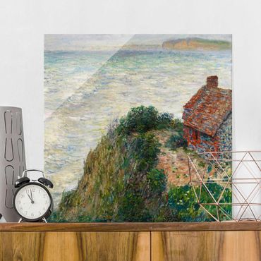 Tableau en verre - Claude Monet - Fisherman's house at Petit Ailly