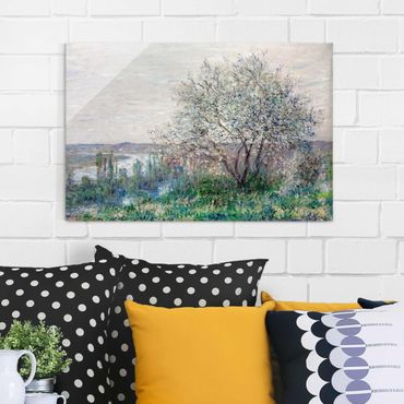 Tableau en verre - Claude Monet - Spring in Vétheuil
