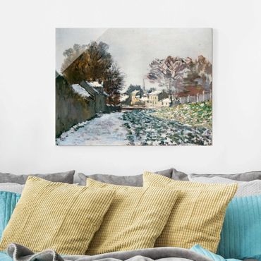 Tableau en verre - Claude Monet - Snow At Argenteuil