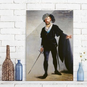 Tableau en verre - Edouard Manet - Jean-Baptiste Faure in the Role of Hamlet