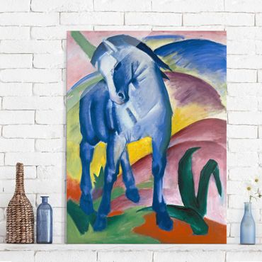 Tableau en verre - Franz Marc - Blue Horse I