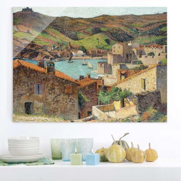 Tableau en verre - Henri Martin - The Village At Port Collioure