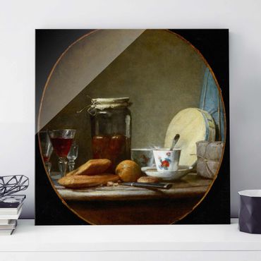 Tableau en verre - Jean-Baptiste Siméon Chardin - Jar of Apricots