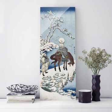 Tableau en verre - Katsushika Hokusai - The Chinese Poet Su Dongpo