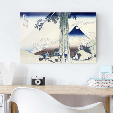 Tableau en verre - Katsushika Hokusai - Mishima Pass In Kai Province