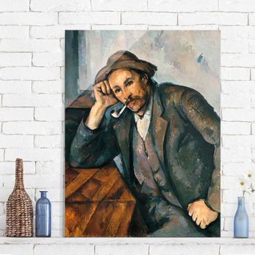 Tableau en verre - Paul Cézanne - The Pipe Smoker