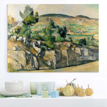 Tableau en verre - Paul Cézanne - Hillside In Provence