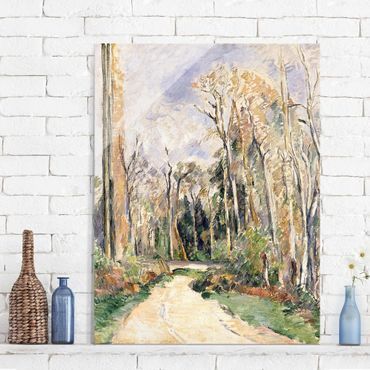 Tableau en verre - Paul Cézanne - Path at the Entrance to the Forest