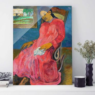 Tableau en verre - Paul Gauguin - Faaturuma (Melancholic)