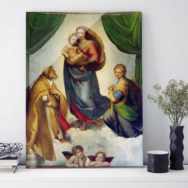 Tableau en verre - Raffael - The Sistine Madonna