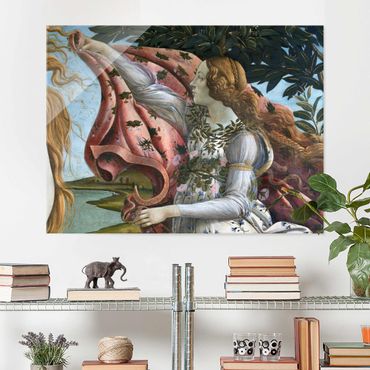 Tableau en verre - Sandro Botticelli - The Birth Of Venus. Detail: Flora