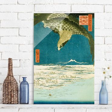 Tableau en verre - Utagawa Hiroshige - The Plain near Fukagawa Susaki