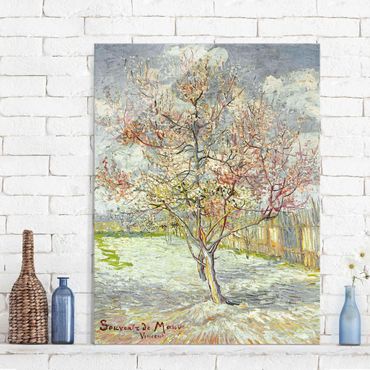 Tableau en verre - Vincent van Gogh - Flowering Peach Trees