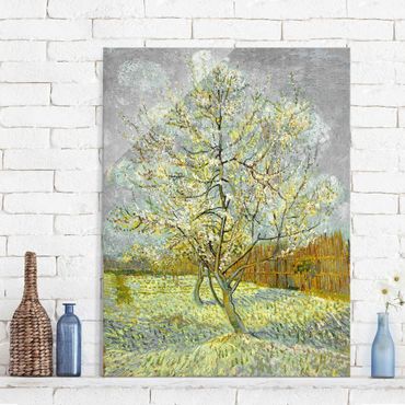 Tableau en verre - Vincent van Gogh - Flowering Peach Tree